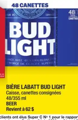 Super C Bière labatt bud light | beer offer