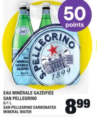 Super C Eau minérale gazéifiée san pellegrino | san pellegrino carbonated mineral water offer