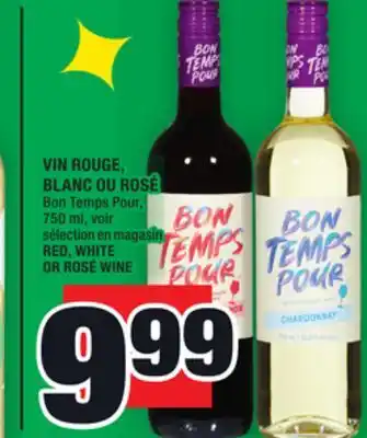 Super C Vin rouge, blanc ou rosé | red, white or rosé wine offer