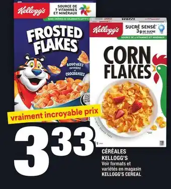 Super C Céréales kellogg's | kellogg's cereal offer
