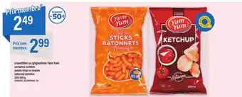 Maxi Croustilles ou grignotines yum yum, 200-300 g offer