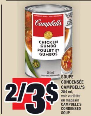 Super C Soupe condensée campbell's | campbell's condensed soup offer