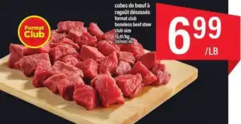 Maxi Cubes de bœuf à ragoût désossés format club offer