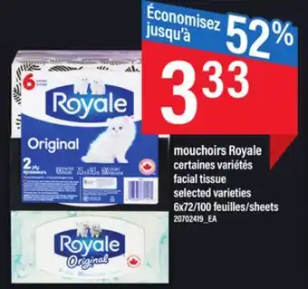 Maxi Mouchoirs royale offer