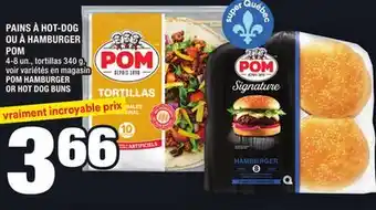 Super C Pains à hot-dog ou à hamburger pom | pom hamburger or hot dog buns offer