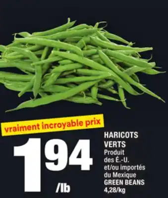 Super C Haricots verts | green beans offer