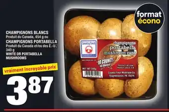 Super C Champignons blancs | white mushrooms offer