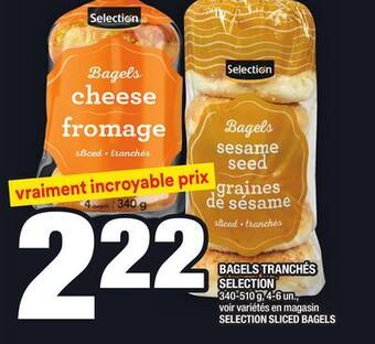 Super C Bagels tranchés selection | selection sliced bagels offer