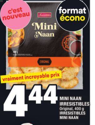 Super C Mini naan irresistibles | irresistibles mini naan offer