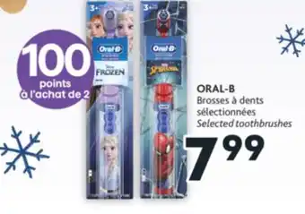 Brunet Oral-b brosses à dents sélectionnées offer