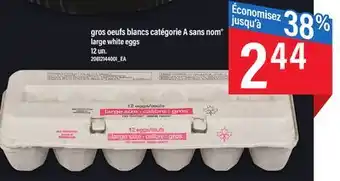 Maxi Gros oeufs blancs catégorie a sans nom offer