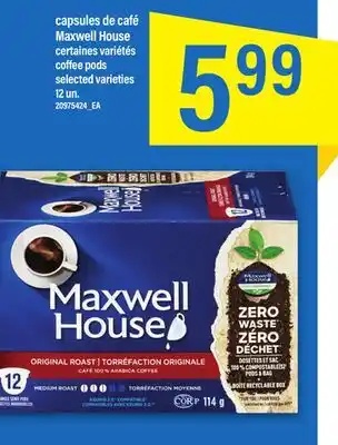 Maxi Capsules de café maxwell house offer