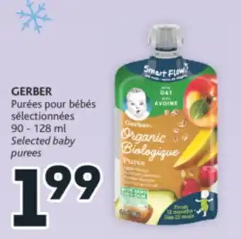 Brunet Gerber purées pour bébés sélectionnées offer