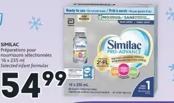 Brunet Similac préparations pour nourrissons sélectionnées offer