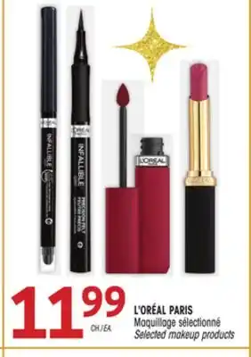 Uniprix L'oréal paris maquillage sélectionné / selected makeup products offer