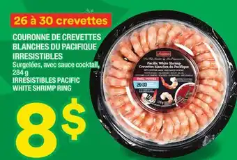 Super C Couronne de crevettes blanches du pacifique irresistibles | irresistibles pacific white shrimp ring offer