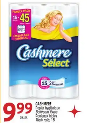 Uniprix Cashmere papier hygiénique rouleaux triples/bathroom tissue triple rolls offer