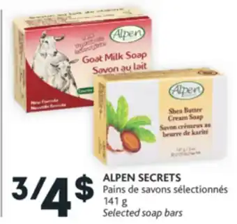 Brunet Alpen secrets pains de savons sélectionnés offer