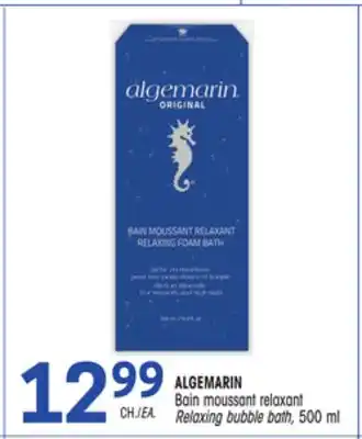 Uniprix Algemarin bain moussant relaxant/ relaxing bubble bath offer