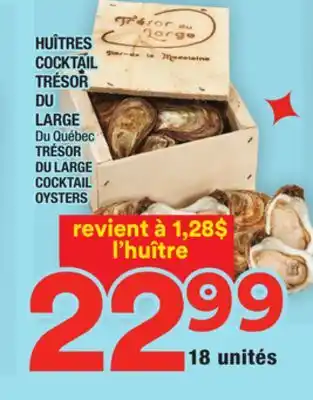 Super C Huîtres cocktail trésor du large | trésor du large cocktail oysters offer