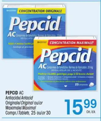 Uniprix Pepcid ac antiacide/antacid offer