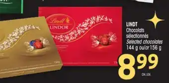 Uniprix Lindt chocolats sélectionnés /selected chocolates offer