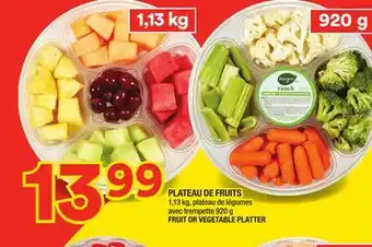Super C Plateau de fruits | fruit or vegetable platter offer