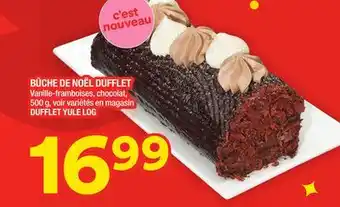 Super C Bûche de noël dufflet | dufflet yule log offer