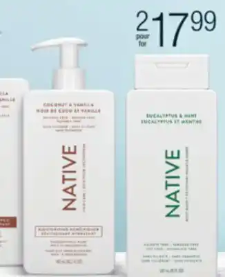 Jean Coutu Native produits capillaires et corporels sélectionnés offer