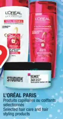 Jean Coutu L'oréal paris selected hair care and hair styling products offer