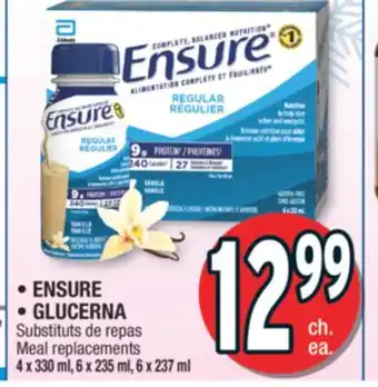 Jean Coutu Ensure, glucerna meal replacements offer
