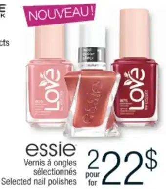 Jean Coutu Essie selected nail polishes offer