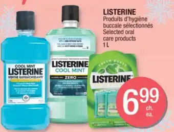 Jean Coutu Listerine selected oral care products offer