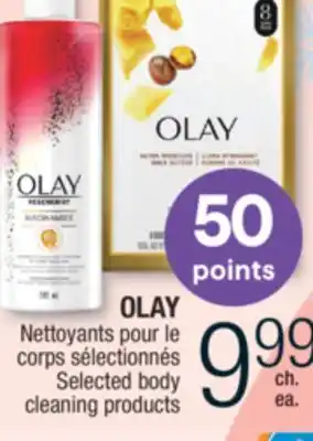 Jean Coutu Olay selected body cleaning products offer