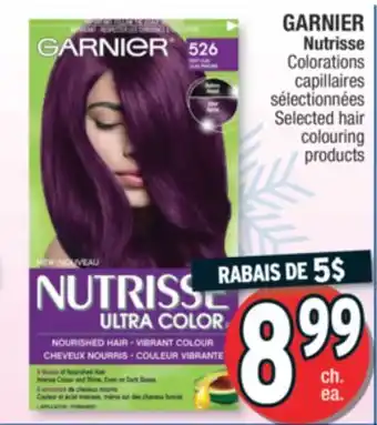Jean Coutu Garnier nutrisse selected hair colouring products offer