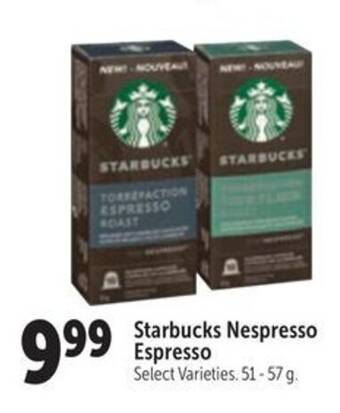Family Foods Starbucks Nespresso Espresso 51-57g offer