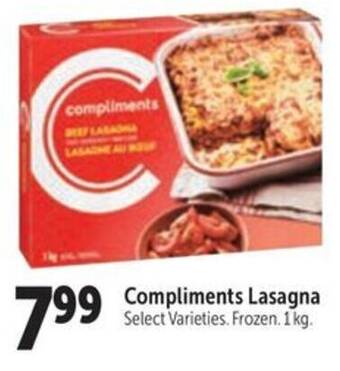 Family Foods Compliments Lasagna 1 kg offer
