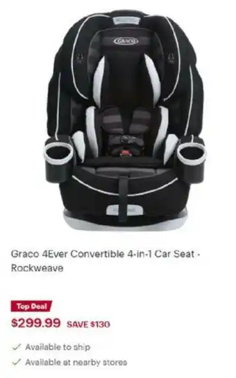 Best Buy Graco 4Ever Convertible 4-in-1 Car Seat offer