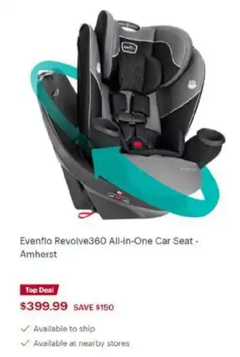 Best Buy Evenflo Revolve360 All-in-One Car Seat offer