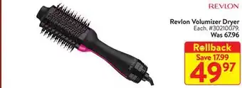 Walmart Revlon volumizer dryer offer