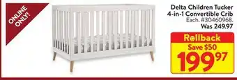 Walmart Delta children tucker 4-in-1 convertible crib offer