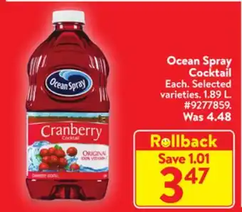 Walmart Ocean spray cocktail offer