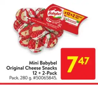 Walmart Mini babybel original cheese snacks 12 + 2-pack offer