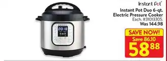 Walmart Instant pot duo 6-qt. electric pressure cooker offer