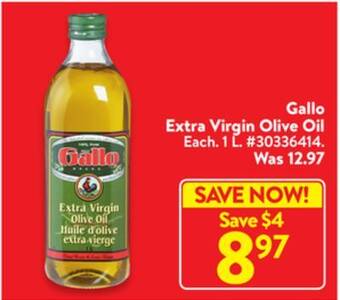 Walmart Gallo extra virgin olive oil 1l offer