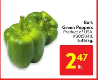 Walmart Bulk green peppers offer