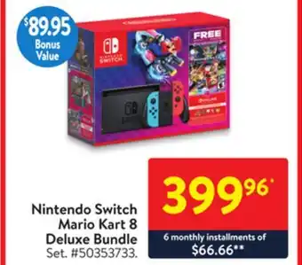 Walmart Nintendo switch mario kart 8 deluxe bundle offer