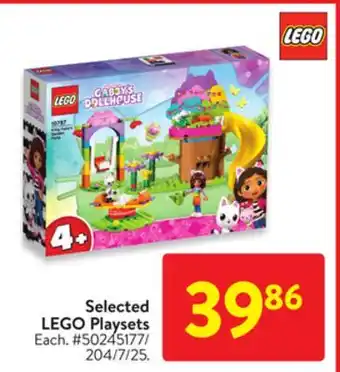 Walmart Selected lego playsets offer
