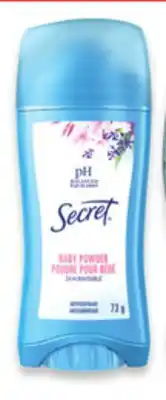 Walmart Secret antiperspirant offer