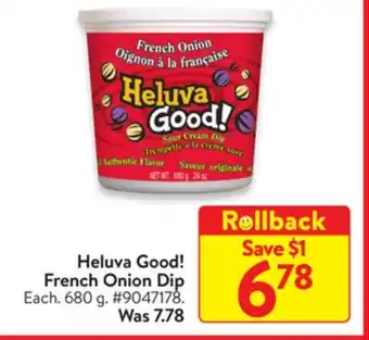 Walmart Heluva good! french onion dip offer